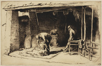 St G 059
          <br/>
          Sheep Shearing
          <br/>
          <em>Soper, George (1870-1942)</em>